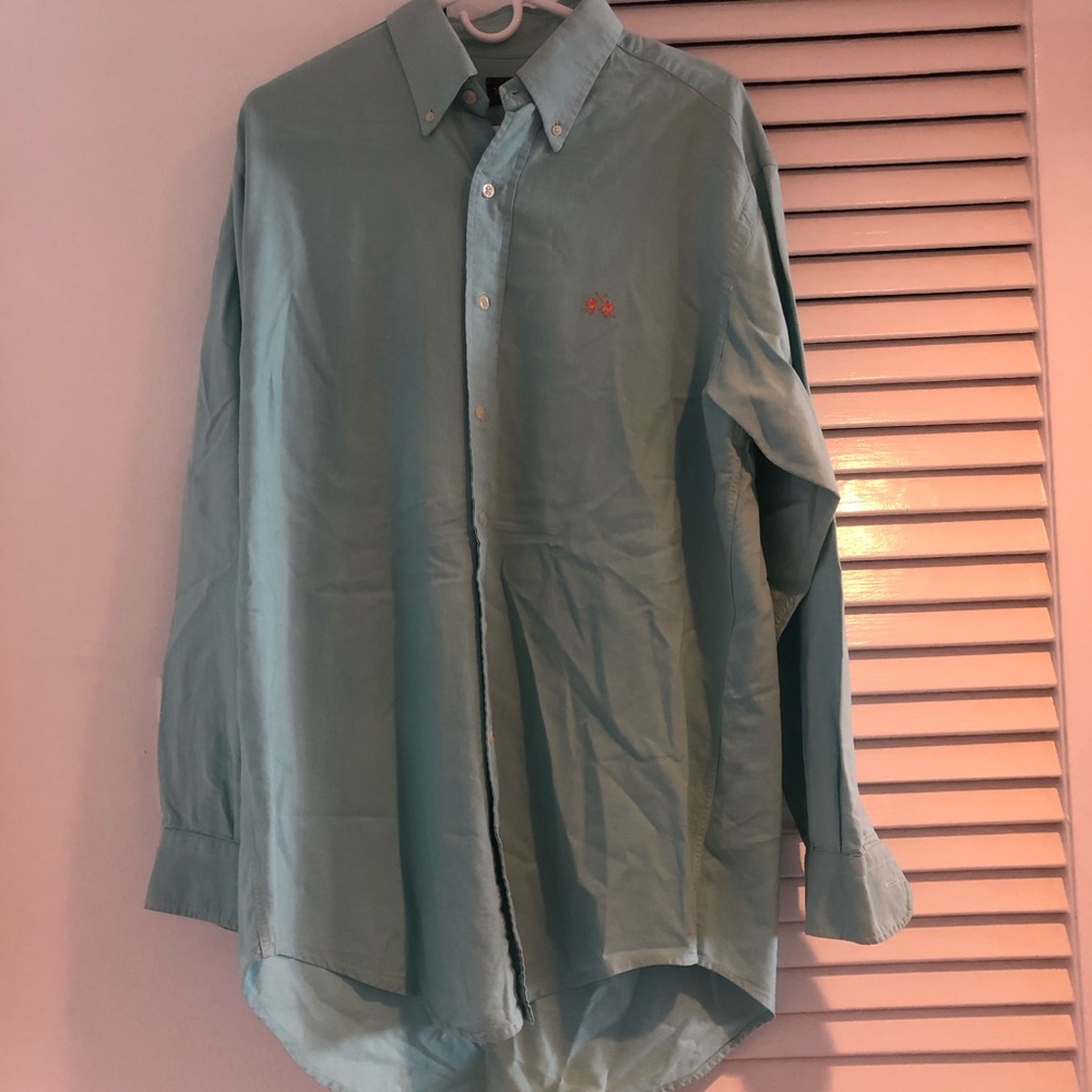 La Martina aqua green shirt